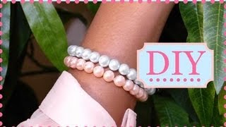 DIY Pearl Bracelets [upl. by Ariamo28]