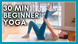 30 min Beginner Yoga  Gentle Stretch amp Flow Yoga [upl. by Elane]