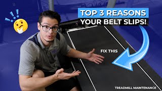 Top 3 REASONS Your belt is Slipping  Treadmill Maintenance [upl. by Tepper]