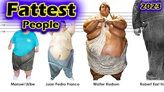 The Fattest People In HistoryWeight ComparisonFattest people data [upl. by Rehpatsirhc]