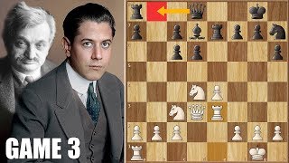 Mixing it Up  Capablanca vs Lasker  WCC Game 3 1921 [upl. by Suedama]