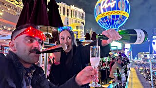 The BEST New Year’s Eve in LAS VEGAS Beer Park Vlog [upl. by Yeldarb]