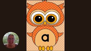 Learn Alphabet Sounds with Orange Polka Dot Owl Flashcards  Fun Phonics for Kids [upl. by Brookes549]