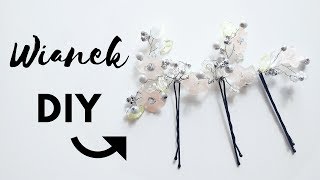 Jak zrobić wianek dla panny młodej 💋 Wianki ślubne  komunijne 💋 Ozdoby do włosów DIY TUTORIAL [upl. by Matrona]