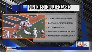 Illinois football 2024 conference schedule released [upl. by Anaerol671]