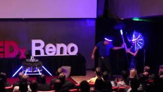 Suspending Disbelief Kevin amp Caruso at TEDxReno [upl. by Adnauqal]