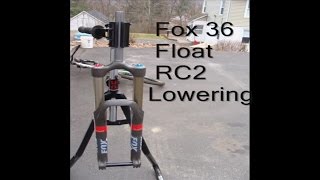 How to lower a 36 fox float RC2 [upl. by Dorey934]