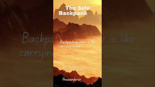 Solo bagpacker hack thewanderersindia wanderers motivation hack yt [upl. by Ijnek]