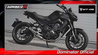 2020 Yamaha MT09  Full Dominator Exhaust  Sound amp DYNO [upl. by Irelav493]