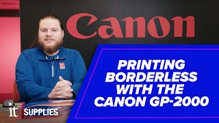 Borderless Printing with the Canon imagePROAF GP2000 Printer [upl. by Leirua727]