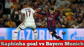 Raphinha goal vs Bayern Munich vs Barcelona Raphinha Dribbles Manuel Neuer before Goal [upl. by Tham]