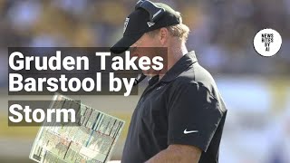 Jon Gruden Signs MultiYear Deal with Barstool Sports [upl. by Nauwaj672]