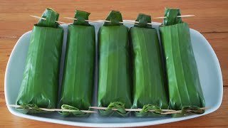 Cara Masak Lontong Daun Pisang Praktis Persiapan Lebaran [upl. by Welbie]