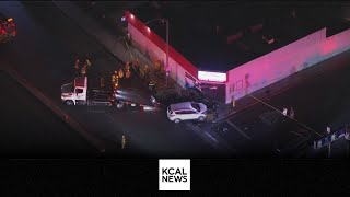 3 injured after car careens into meat market in Lynwood [upl. by Shell104]