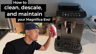 Delonghi Magnifica Evo  How to clean and maintain [upl. by Rachael]