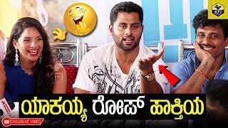 Abishek Ambareesh Funny Talk Infront Of Media  Amar Kannada Movie  Tanyahope  Marethuhoyithe [upl. by Gerdy]