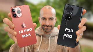 Iphone 15 Pro Max Vs Huawei P50 Pro I Comparison [upl. by Zachary]