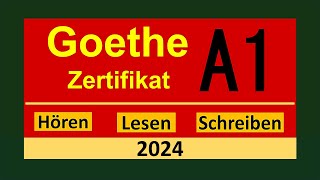 Start Deutsch A1 Hören Lesen und Schreiben modelltest 2024 mit Lösung am Ende  Vid  205 [upl. by Osborn]