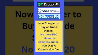 REITs and Stocks Investing Now cheaper  No more ₱20 minimum broker’s commission fee [upl. by Ginnifer]