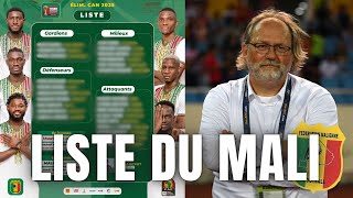 🇲🇱 LISTE du MALI pour AFFRONTER la MOZAMBIQUE et l’ESWATINI  Qualification CAN 2025 [upl. by Kaete]