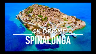 SPINALONGA by drone 4K Crete Greece [upl. by Ches812]