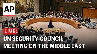 LIVE UN Security Council meeting on the Middle East [upl. by Adnylem485]