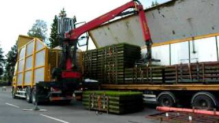 Scania R560  Unloading fir plants [upl. by Theobald]