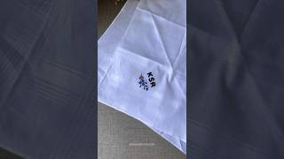 Hand embroidered handkerchief diy threadwork craft youtube handembroidery embroidery art [upl. by Virgy]