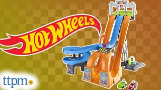 Little People Hot Wheels Racing Loops Tower from FisherPrice Review [upl. by Ignacio]