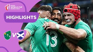 Ireland power past Scotland to quarters  Ireland v Scotland  Rugby World Cup 2023 Highlights [upl. by Otiv]