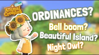 Island ORDINANCES Quickly EXPLAINED 💭  Animal Crossing New Horizons [upl. by Xavier]