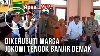 PRESIDEN JOKOWI KUNJUNGI DEMAK TEMUI DAN BERIKAN AMPLOP WARGA TERDAMPAK DARI BANJIR [upl. by Haimorej326]