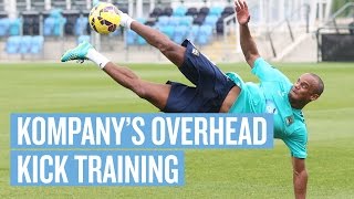 Overhead Kick Training with Vincent Kompany [upl. by Ettenna665]