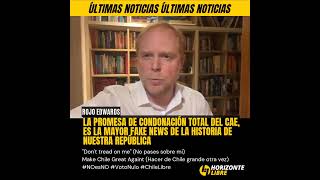 La promesa de condonación total del CAE es la mayor fake news de la historia de nuestra República [upl. by Ridglee783]