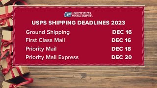 Mark your calendar Holiday shipping deadlines for 2023 [upl. by Aicinoid872]