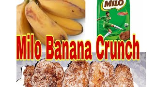 Banana Milo Crunch  Negosyo Idea  Mharjz Recipes [upl. by Delamare]