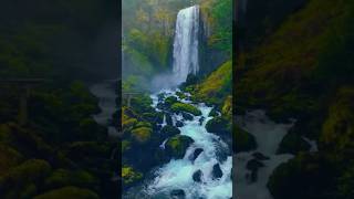 Beautiful place on the earth nature waterfall adventure [upl. by Nwahsaj]