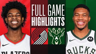 Game Recap Bucks 108 Trail Blazers 102 [upl. by Llenrahc]