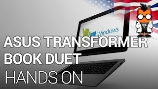 ASUS Transformer Book Duet  Dual Boot Android Windows 2 in 1  CES 2014 [upl. by Haldi904]