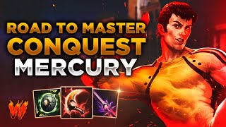 MERCURY SALEN LOS GANKS  Warchi  Smite Road to Master Conquest S11 [upl. by Jeremie]