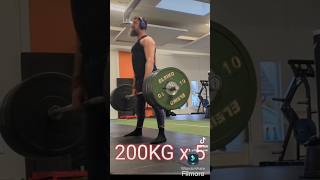 200KG deadlift Road to the 250kg [upl. by Hendrika]