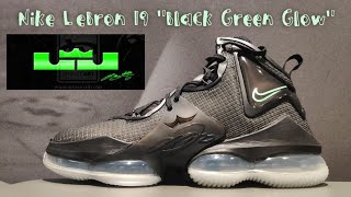 🔥🔥🔥 UNBOXING Nike LeBron 19 quotBlack Green Glowquot [upl. by Ehtyde]