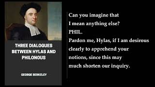 Three Dialogues between Hylas and Philonous 💛 By George Berkeley FULL Audiobook [upl. by Eijneb]