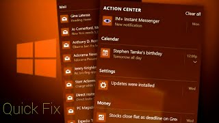 How To Fix Windows 10 Action Center Not Showing New Notifications [upl. by Aleekat]