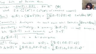 Oct 21 Pt2 Poisson Eqn Fund Soln [upl. by Roberto]