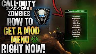 BO2 ZOMBIES Mod Menu Tutorial xbox one 2023 [upl. by Nadbus]