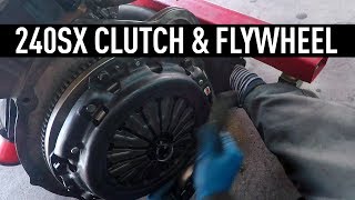 Replacing a Clutch amp Flywheel  Nissan 240sx Tech Tips [upl. by Salomie784]