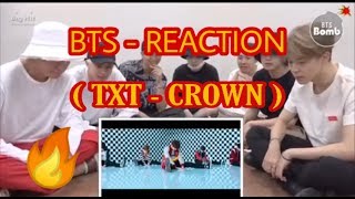 TXT  CROWN Reaction  BTS Official [upl. by Xonk155]