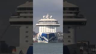 quotRegal Princessquot departs Southampton short princesscruise cruiseship cruise ship southampton [upl. by Adgam]