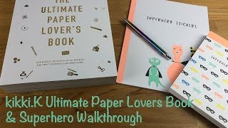 kikkiK Ultimate Paper Lovers Book  Superhero Range Walkthrough [upl. by Anirb]